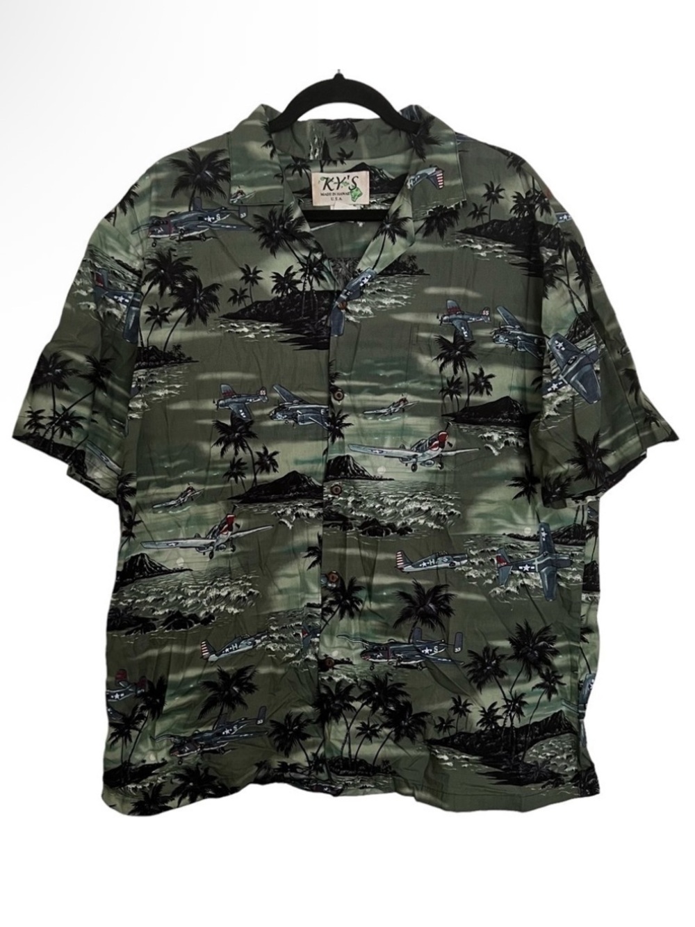 KY’s Hawaiian Tropical Short Sleeve Aloha Shirt XL